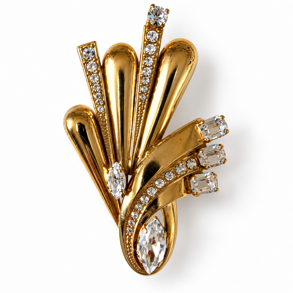 Broche éventail