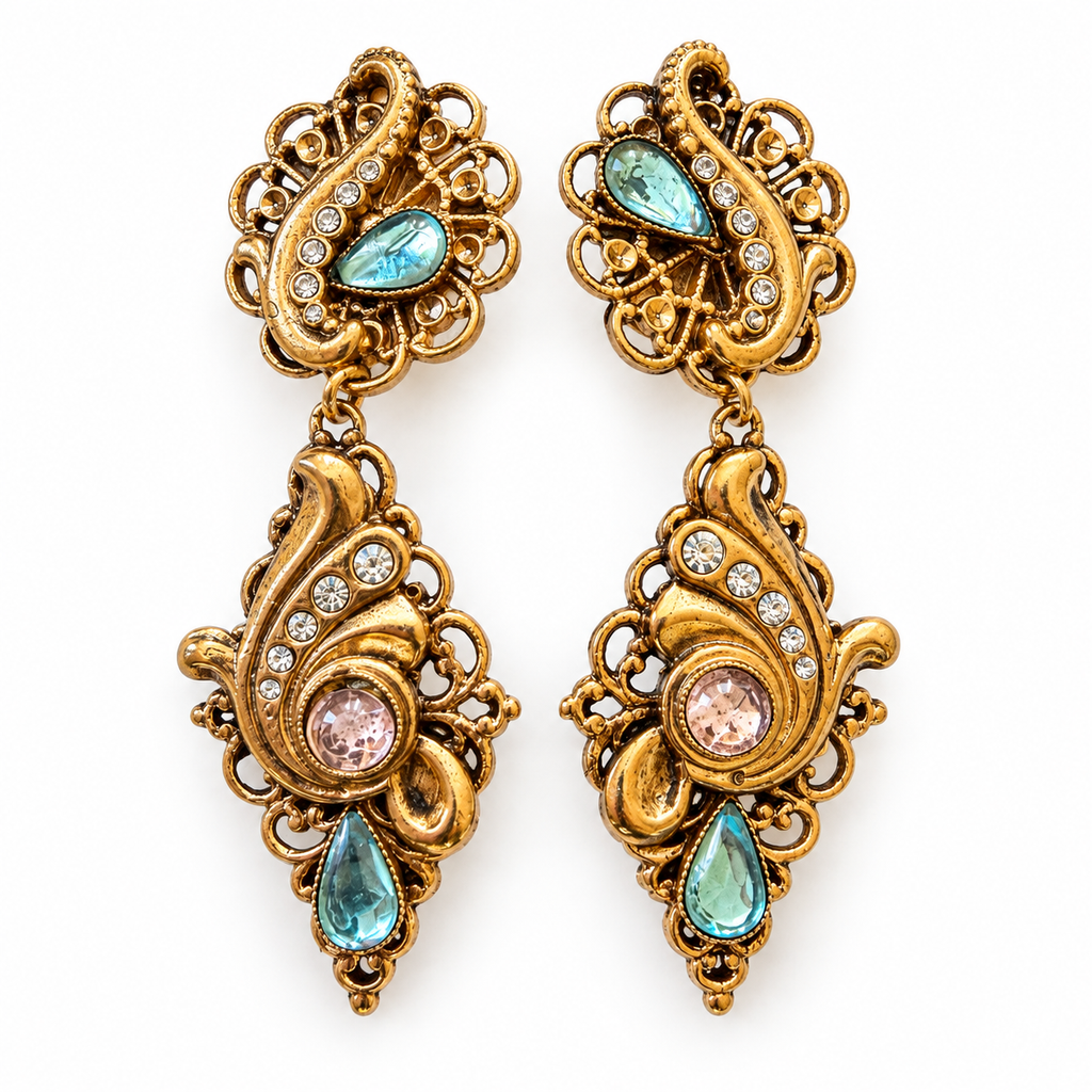 Boucles d'oreilles volutes baroques