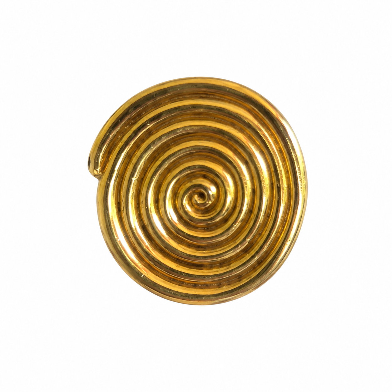 Bague spirale XL doré. - Little Woman Paris - 90's