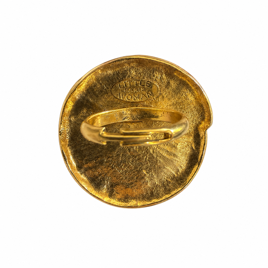 Bague spirale XL doré. - Little Woman Paris - 90's
