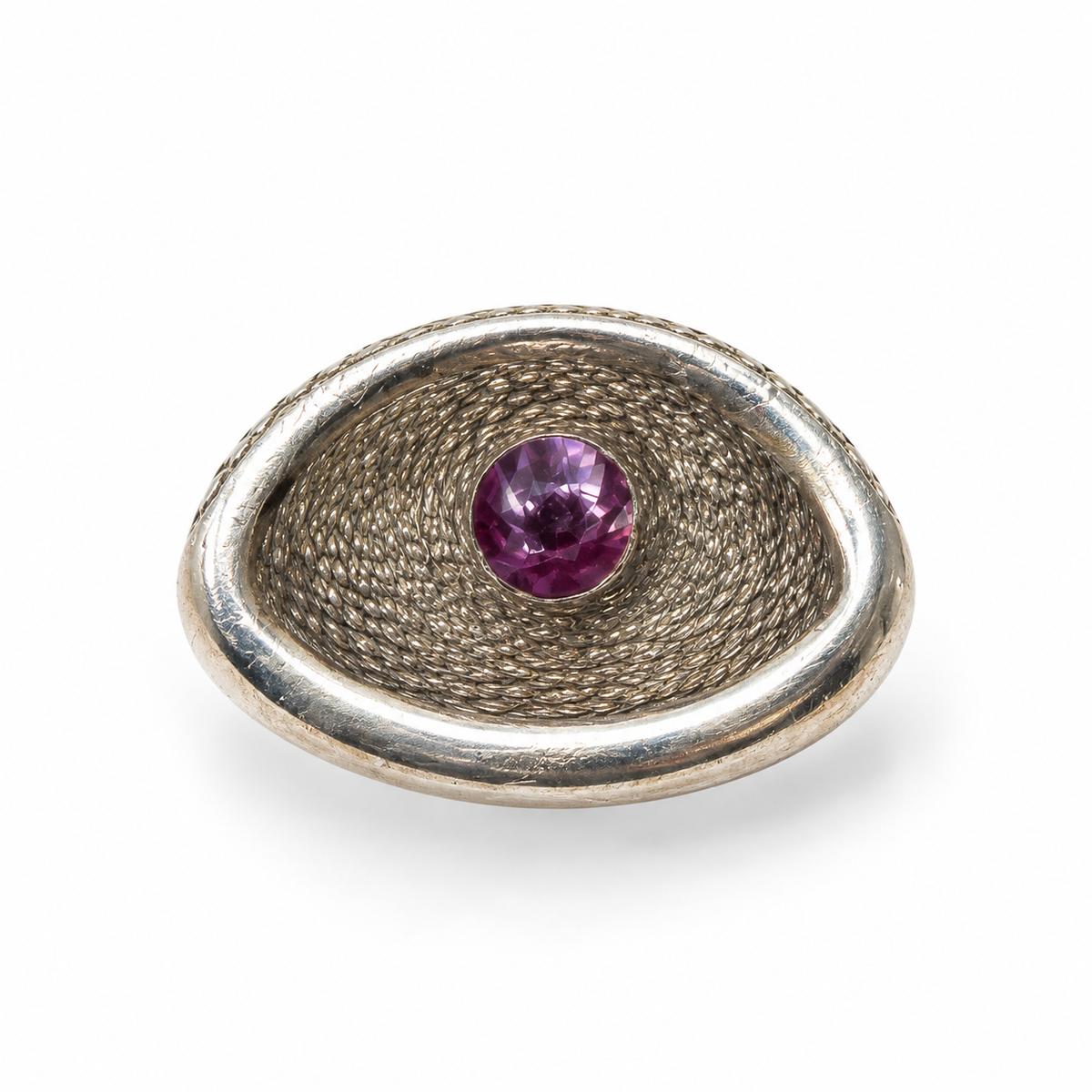 Bague cocktail mauve