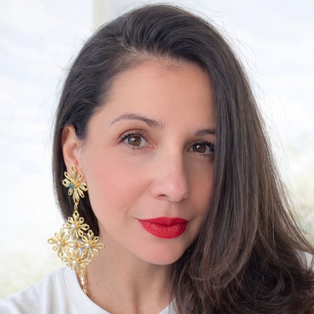 Boucles d'oreilles XL Villani - Atelier Italien - Année 80's