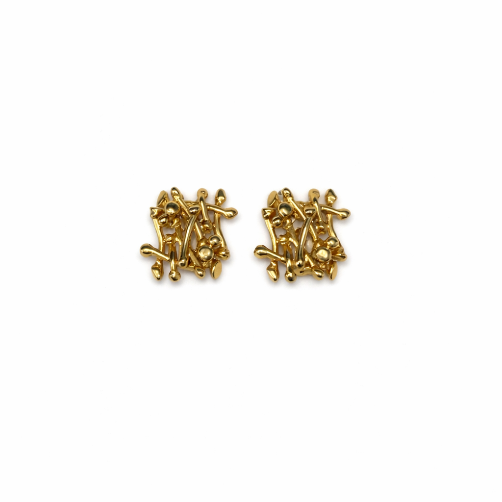 Boucles d’oreilles Dolce Vita dorées – Design organique