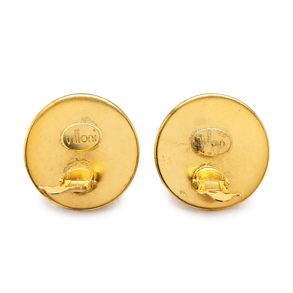 Boucles d’oreilles vintage Villani à clips