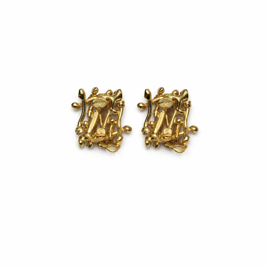 Boucles d’oreilles Dolce Vita dorées – Design organique