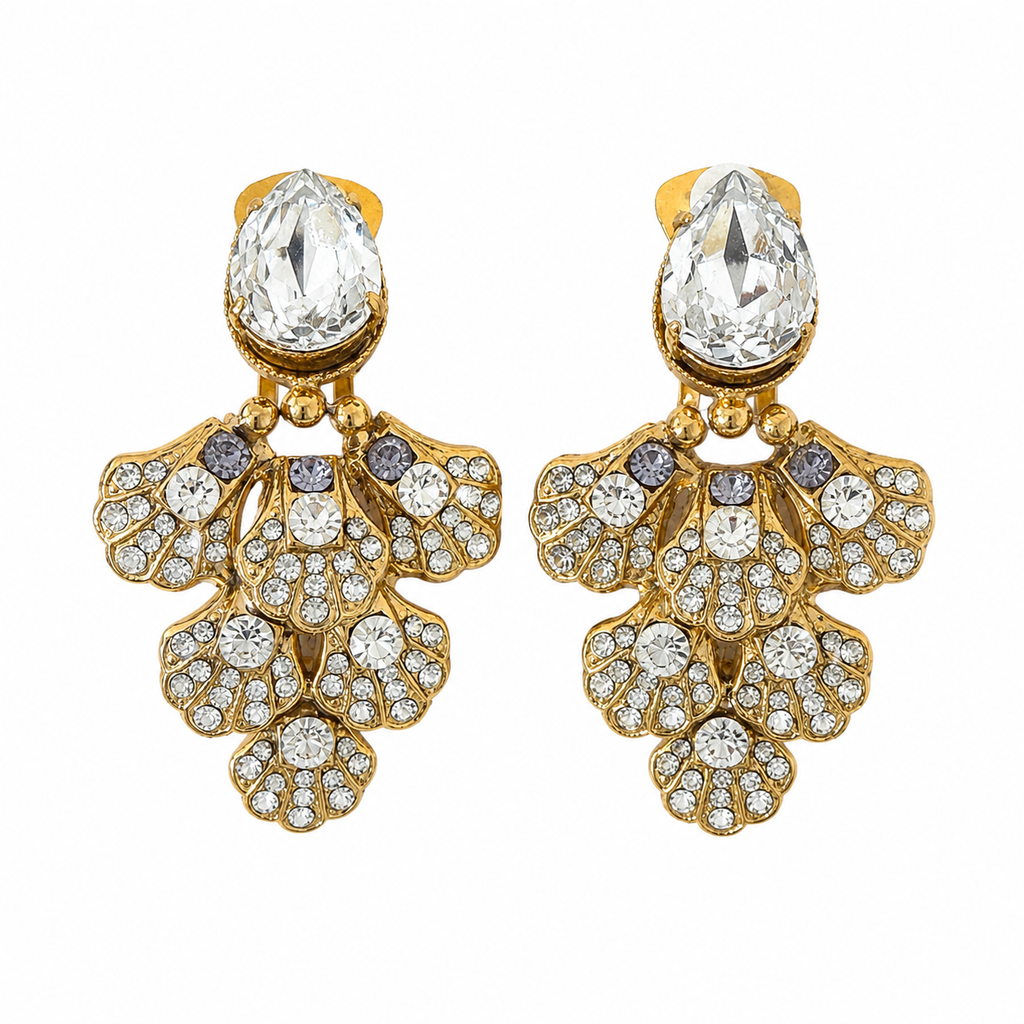 Boucles d'oreilles cristal goutte