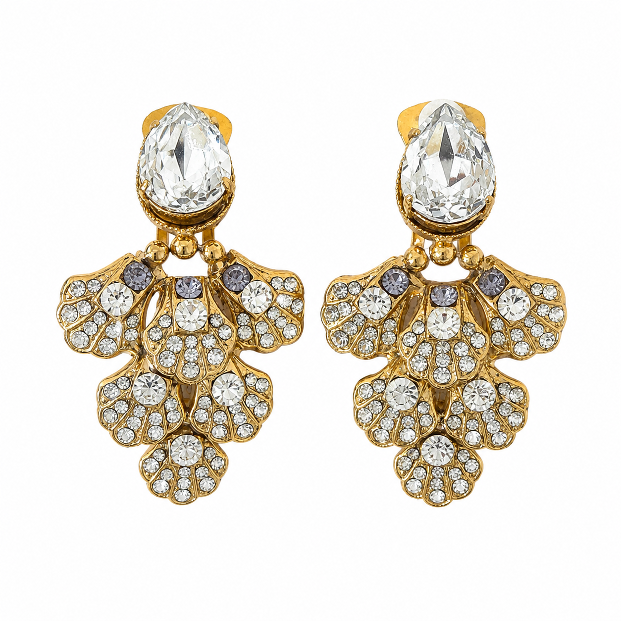 Boucles d'oreilles cristal goutte
