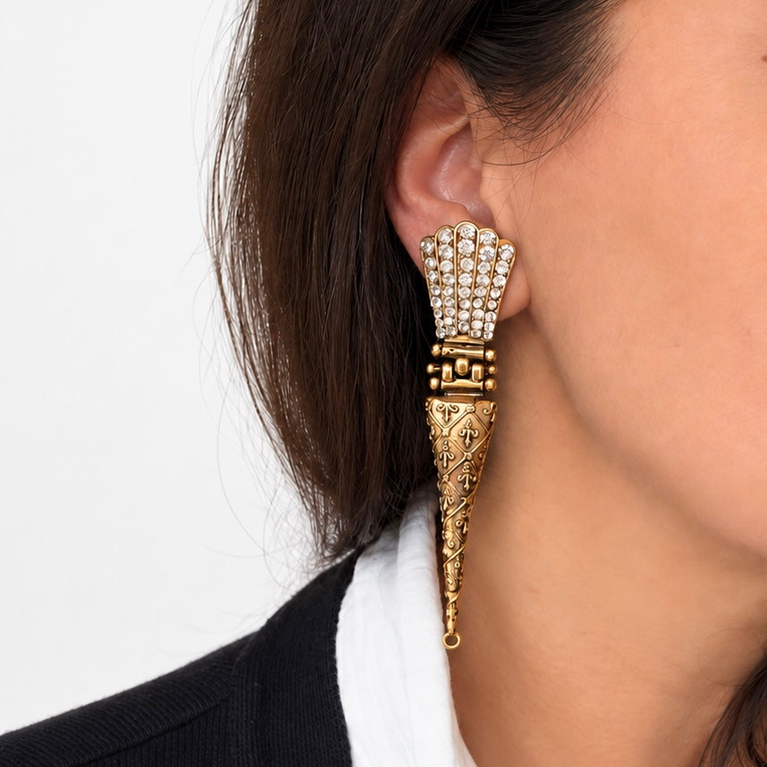 Boucles d'oreilles coniques