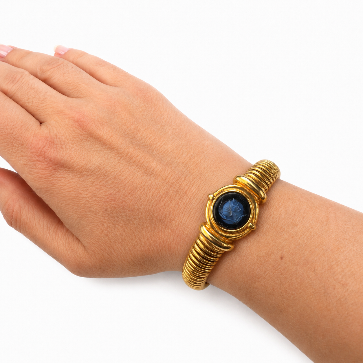 Bracelet vintage à ressort – bijou couture