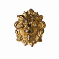 Broche lion vintage italienne dorée – bijou couture sculptural