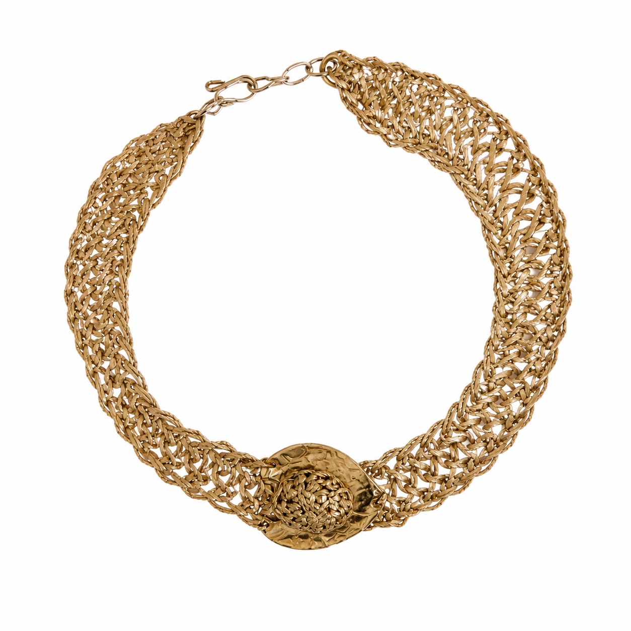 Collier maille tressée