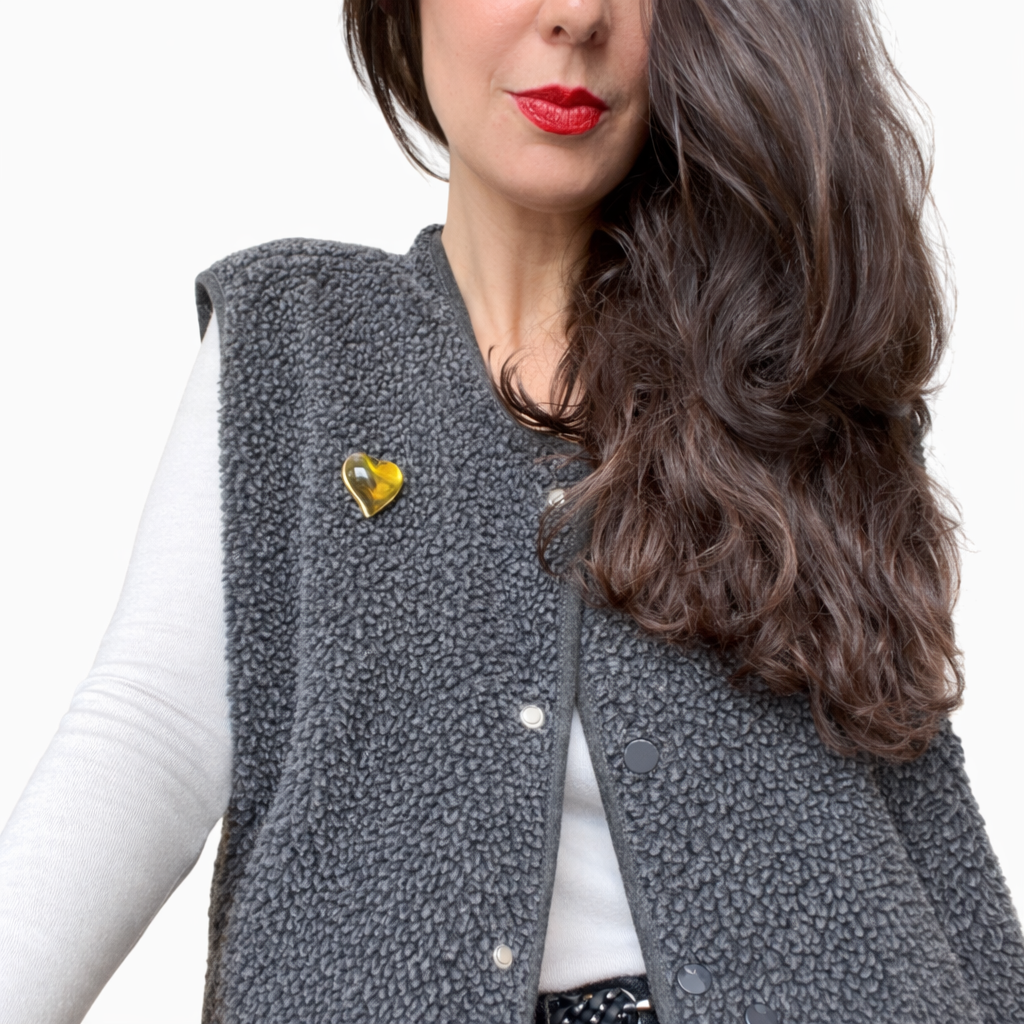 Broche cœur vintage de la marque Oslo