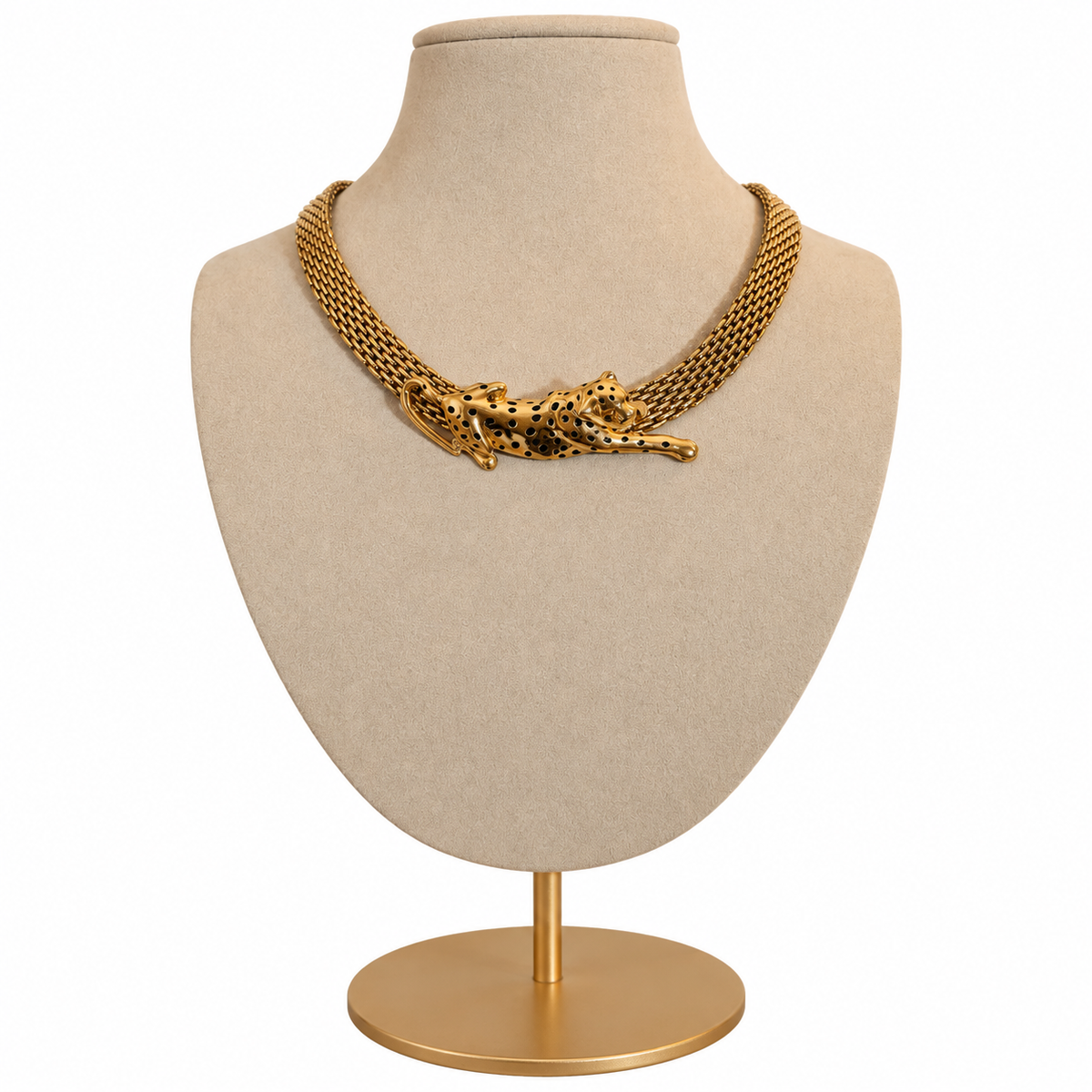 Collier panthère allongée