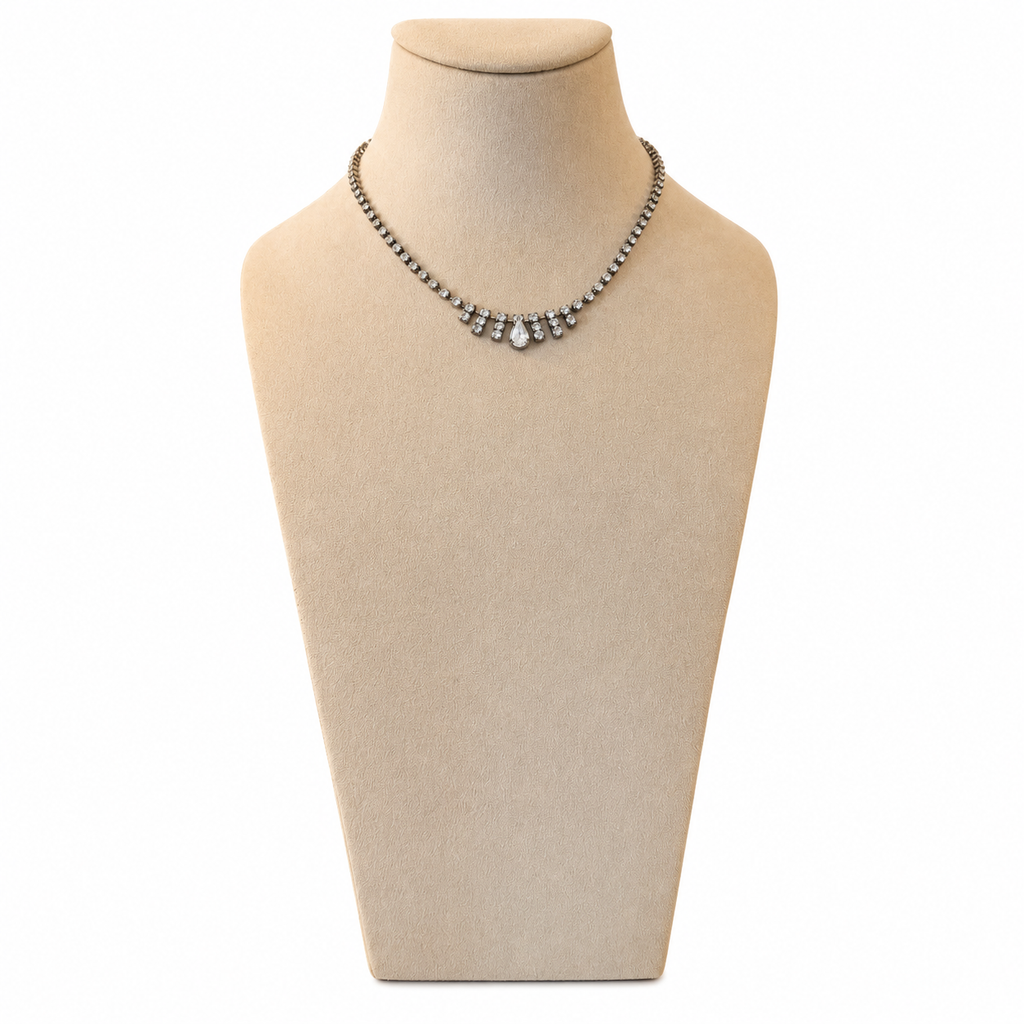 Collier Rhinestone poire
