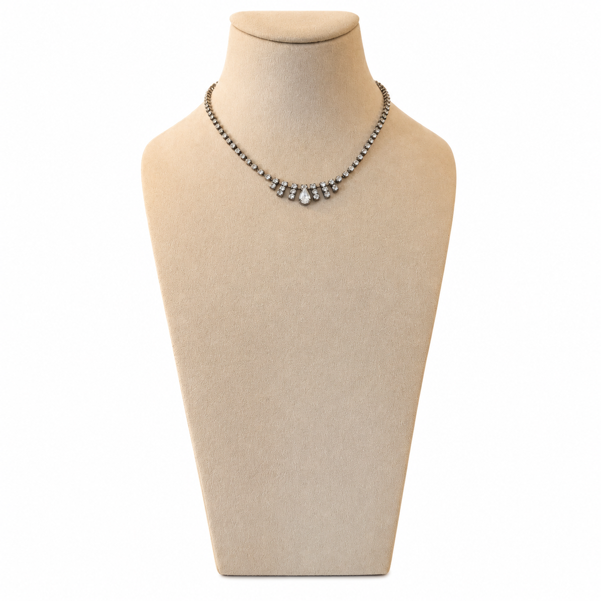 Collier Rhinestone poire