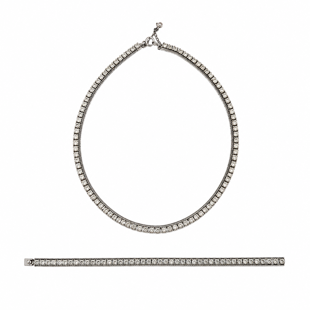 Set collier & bracelet rainsthone