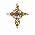 Broche, pendentif croix- René Gouin
