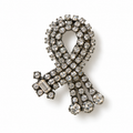 Broche en cascade ruban entrelacé
